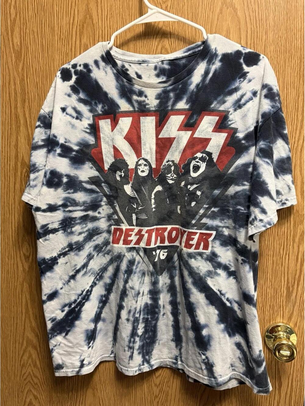 KISS Destroyer '76 Tie Dye T-ShirtSize Large